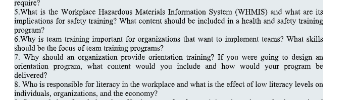 require? 5. What is the Workplace Hazardous