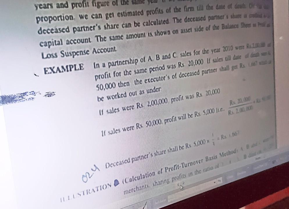 years and profit figure ol proportion, we can get