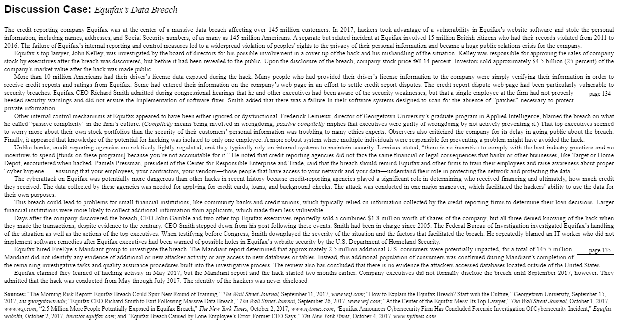 Read Chapter 6 and at the end of the chapter