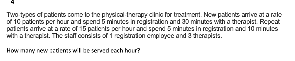 Two-types of patients come to the