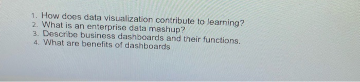 1. How does data visualization contribute to