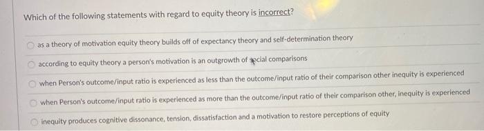 Which of the following statements with regard to