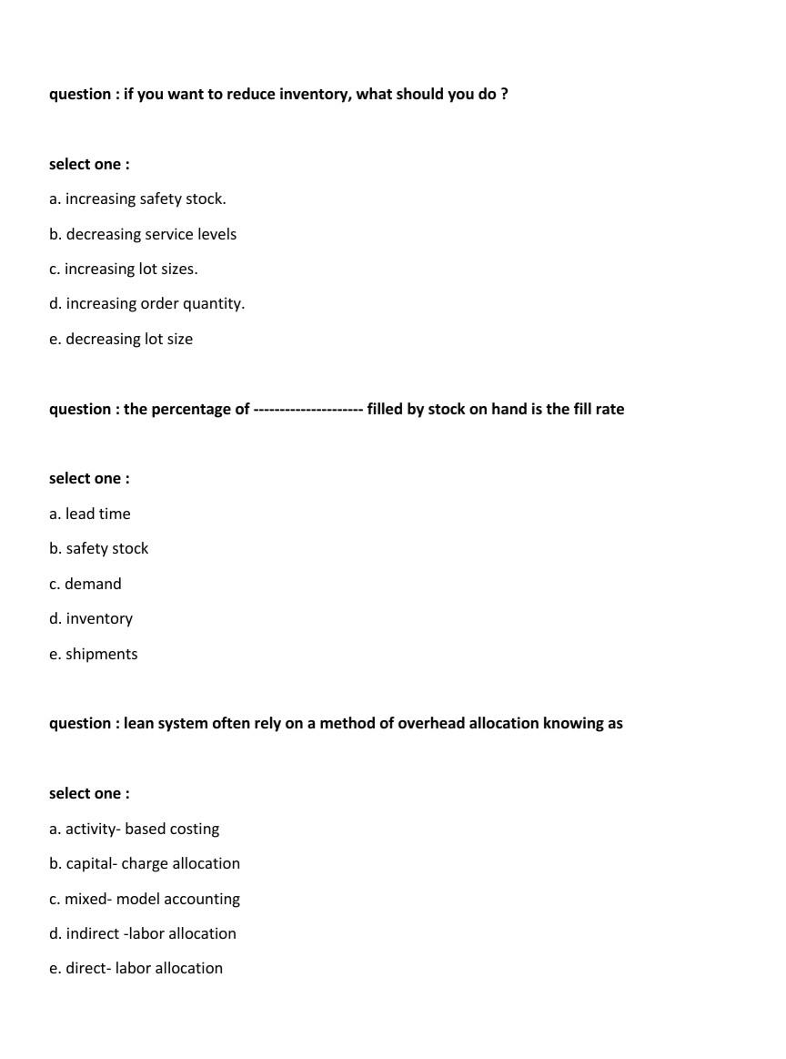 1 2,3,4 question : two-bin inventory system is a