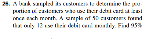 Your tasks: In Excel, do question 26 from Evans