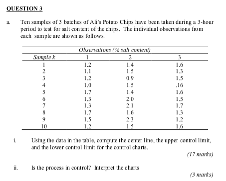 Please answer all the questions. TQ QUESTION 3 a.