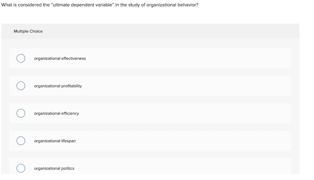 What is considered the "ultimate dependent