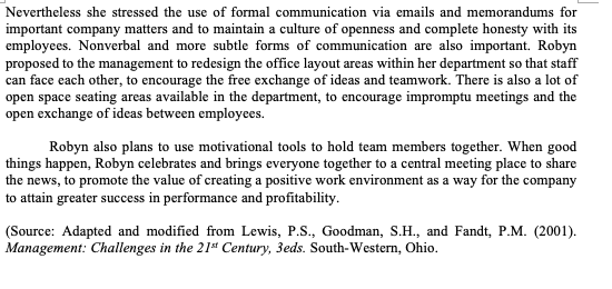 Communication processes if not managed