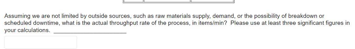 We have a process; the process is represented by