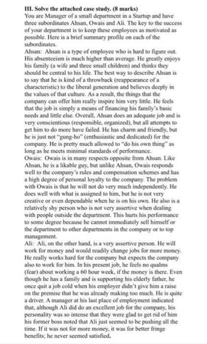 Based on the case study Q1. Can you explain