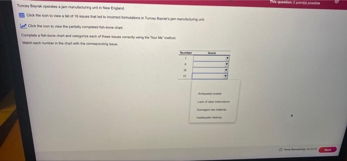 match each number in the chart with the