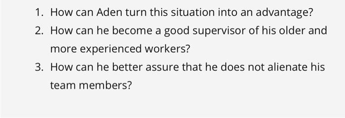 Answer each question with a paragraph Case Study: