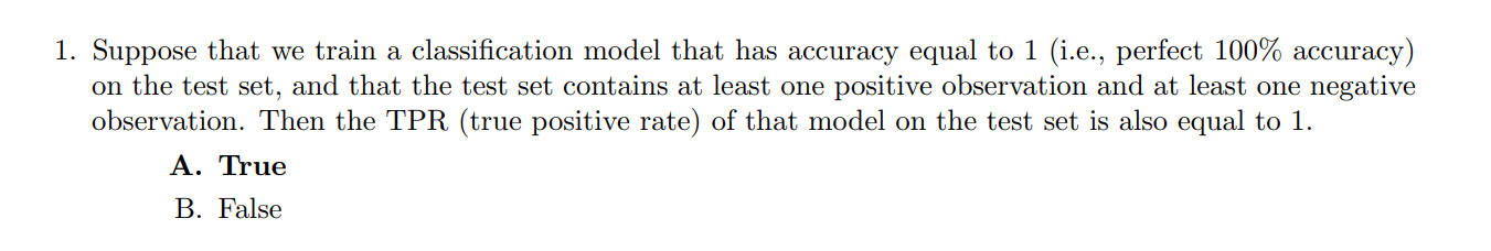 Machine Learning. Show how this is true so I can