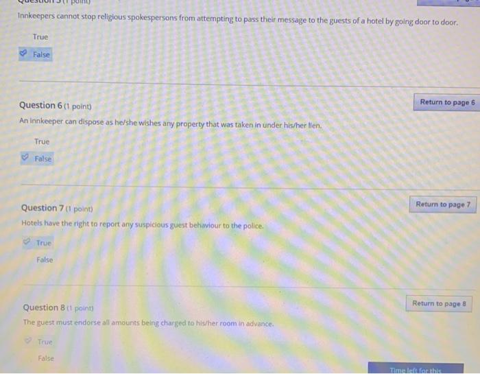 correct answer plzzz Innkeepers cannot stop