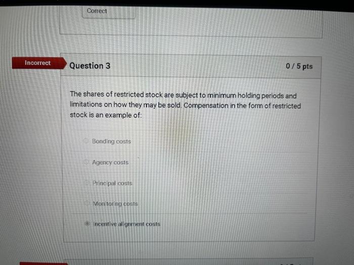 each answer has different assigned mark (ie if 4