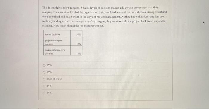 This is multiple choice question. Several levels