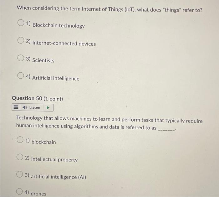 What is an algorithm? 1) A set of rules providing