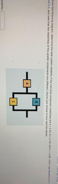 Siven the following diagram, determine the total