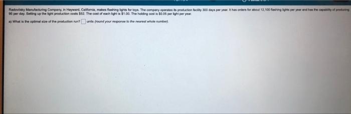 the Radovieky Manufacturing Company. In Hayward,