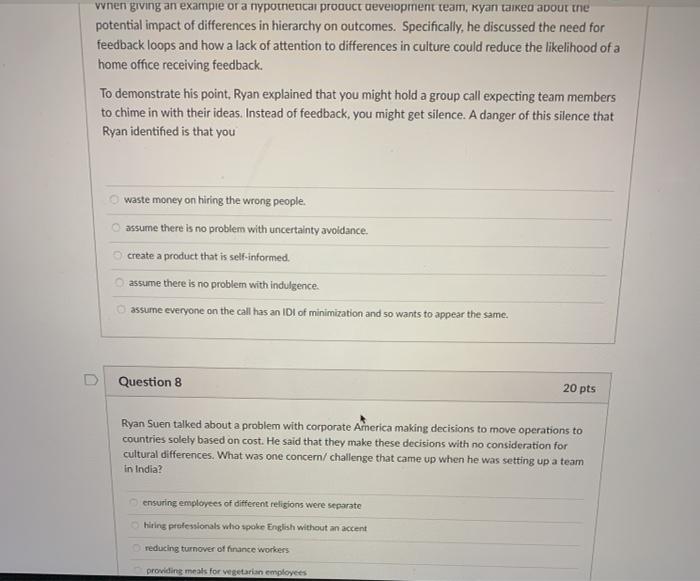 when giving an example or a nypothetical product