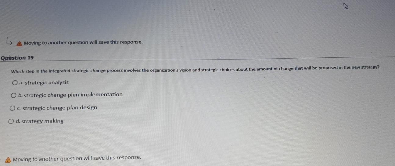 A Moving to another question will save this