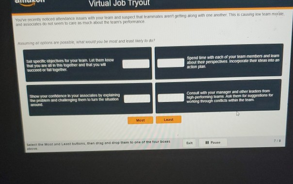 Virtual Job Tryout You've recently noticed
