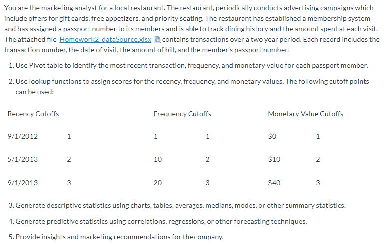 Could someone explain to me how I would do each