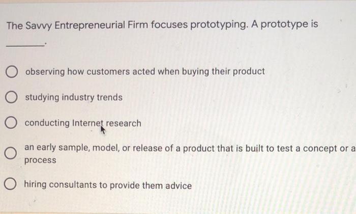 The Savvy Entrepreneurial Firm focuses