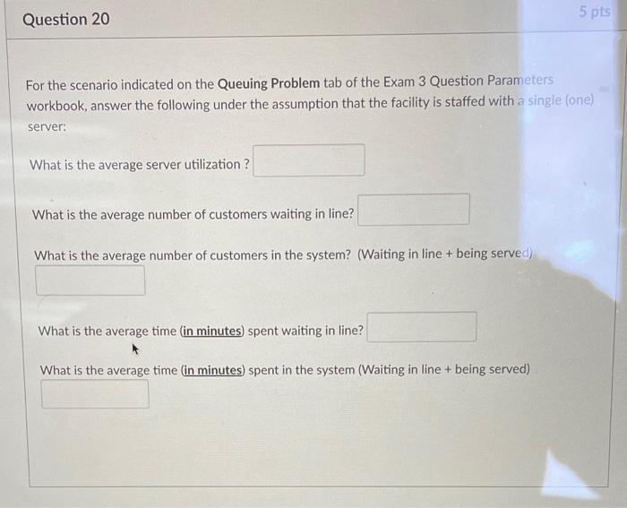B C D E o 1 Queuing Problem: 2 3 Customers arrive