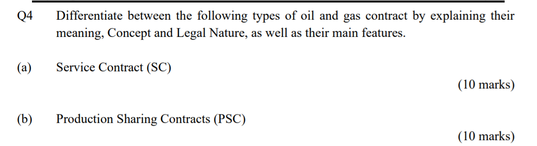 04 Differentiate between the following types of