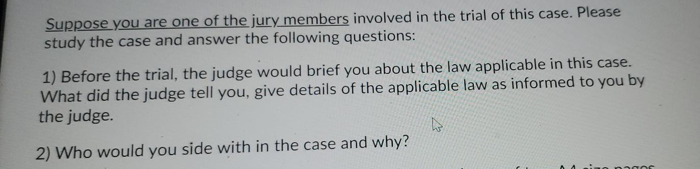 This is from case of The macdonald coffee lawsuit