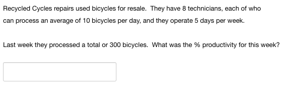 Recycled Cycles repairs used bicycles for resale.
