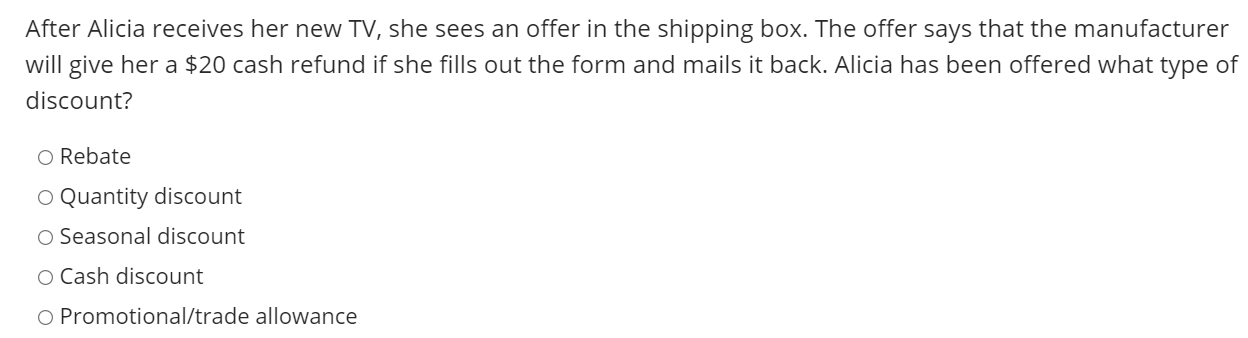 After Alicia receives her new TV, she sees an