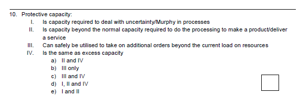 10. Protective capacity: I. Is capacity required