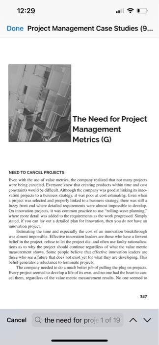 please provide all the answers Done Project