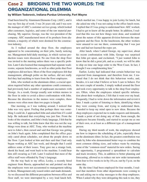 Please consider the following two questions 1)