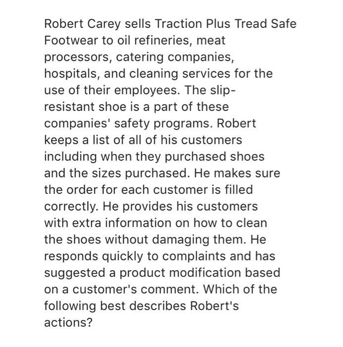 Robert Carey sells Traction Plus Tread Safe