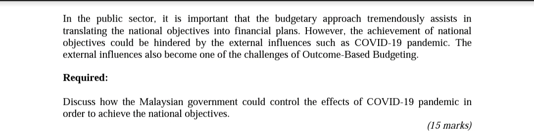 Help me please In the public sector, it is