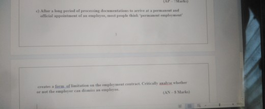 CAP Marts d) After a long period of processing