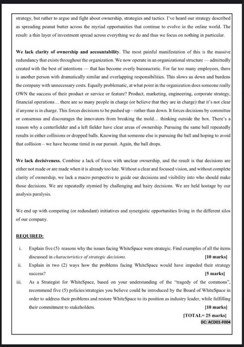 WHITESPACE'S PEANUT BUTTER MANIFESTO WhiteSpace!