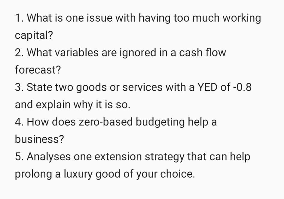 ans all please 1. What is one issue with having