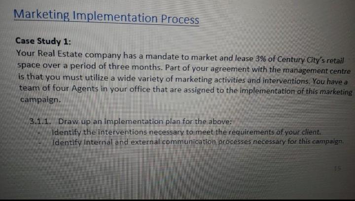 Marketing Management please solve Case Study 1: