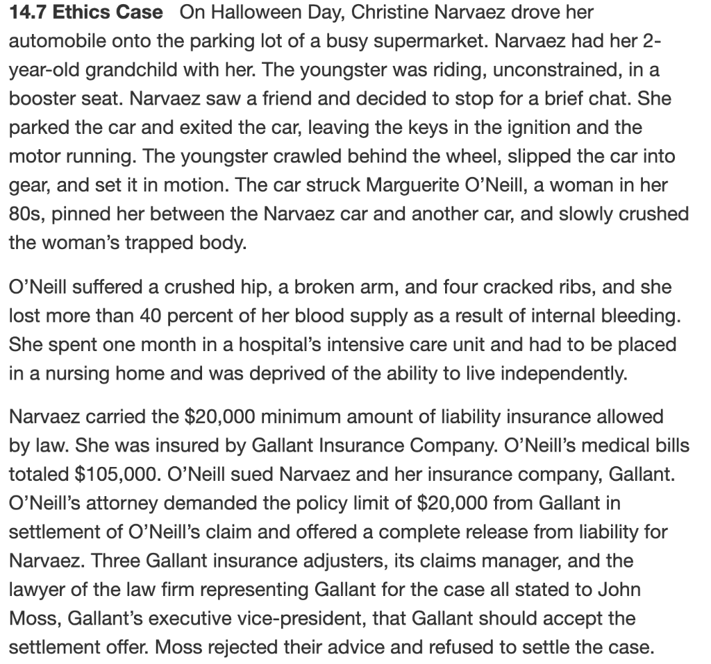 14.7 Ethics Case On Halloween Day, Christine