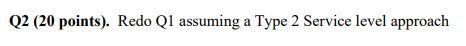 Reference to this Question Q2 (20 points). Redo