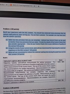 Problem 150 points Recall your experience with