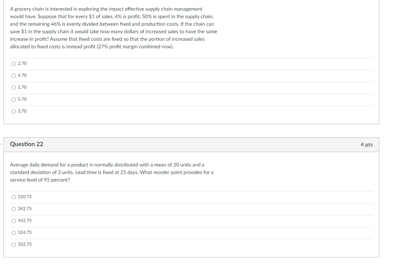 Show solution if possible! A grocery chain is