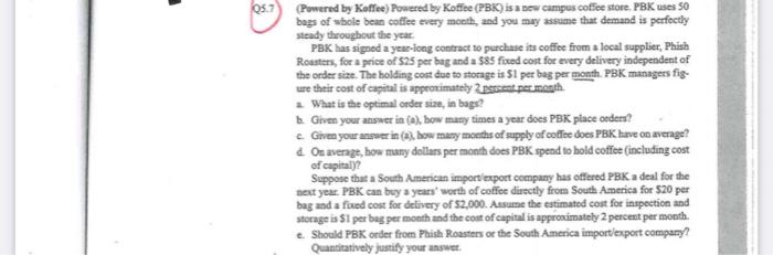 Answer question 5.7 05.7 Powered by Kaffee)