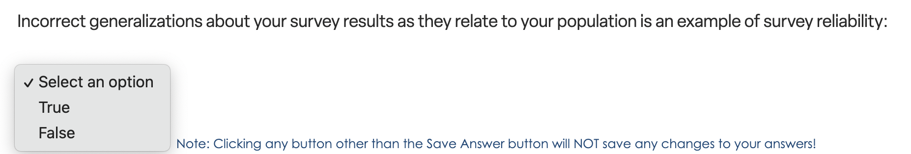 Interval data does not allow for comparative
