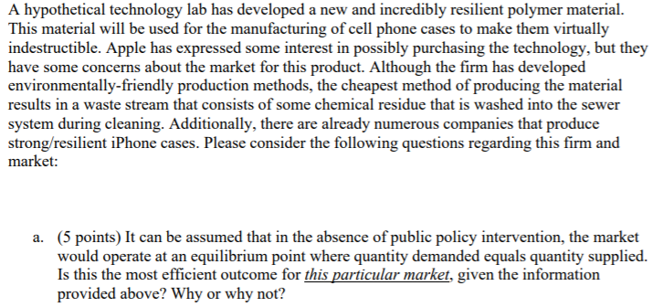 A hypothetical technology lab has developed a new