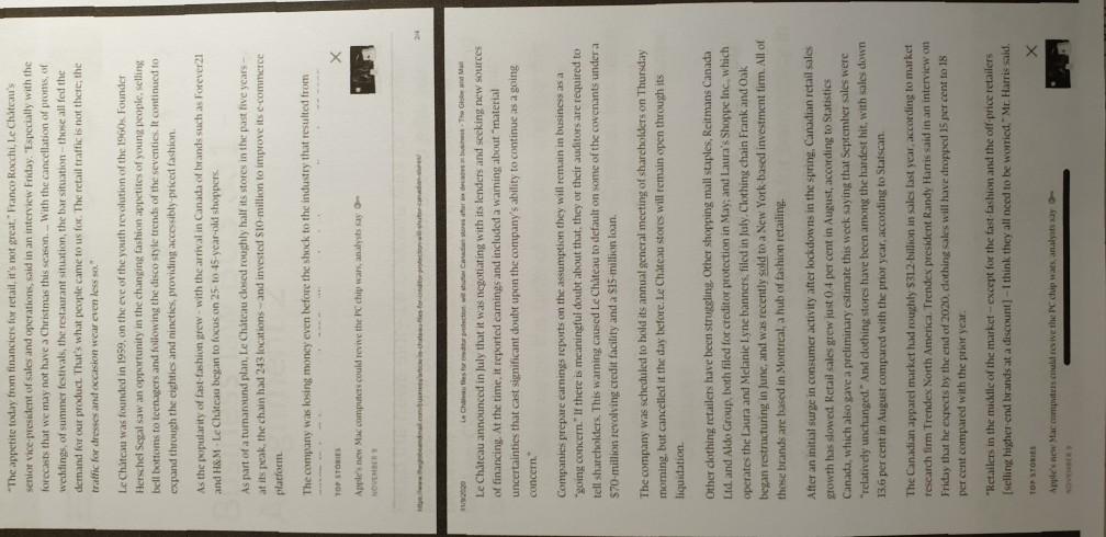 Le Chteau files for creditor protection, will