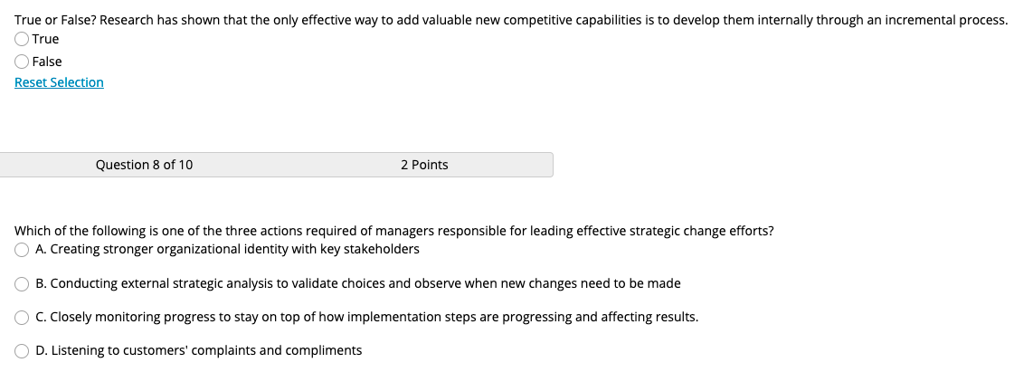 True or False? Research has shown that the only